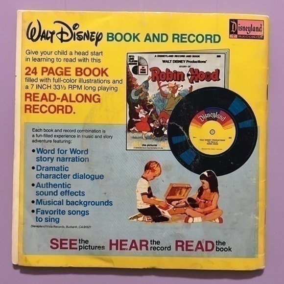 Walt Disney Peter Pan book and record #304 - Picture 2 of 8